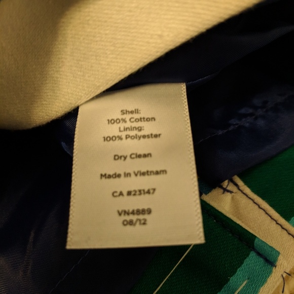 NWT Talbots skirt 4P cotton pencil skirt stripe - Picture 4 of 7